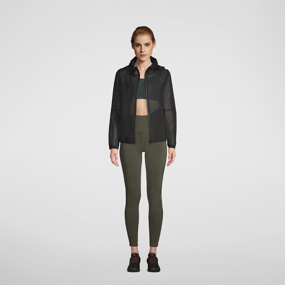 Sheer Zip up Jacket Strong ID Zumba Small Black